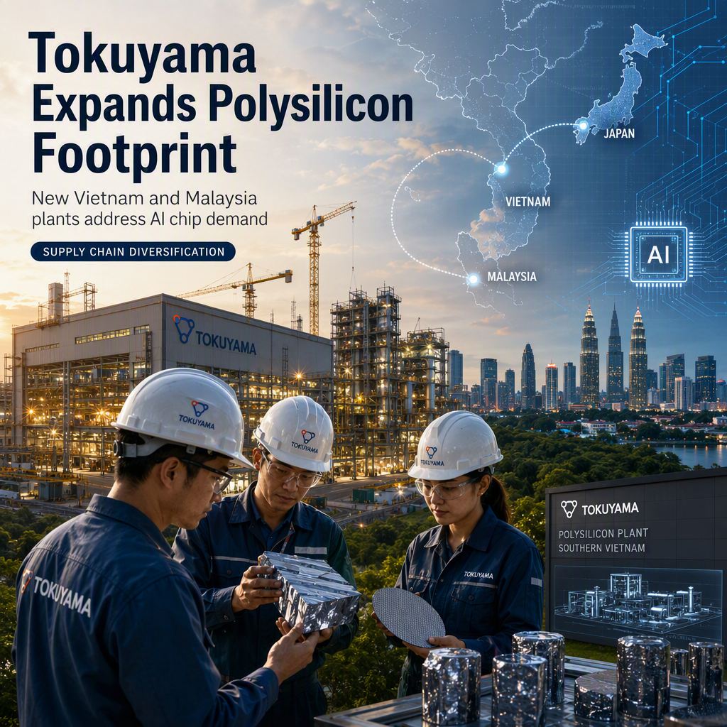 Tokuyama Expands Polysilicon Production to Vietnam and Malaysia Amid Rising AI Chip Demand