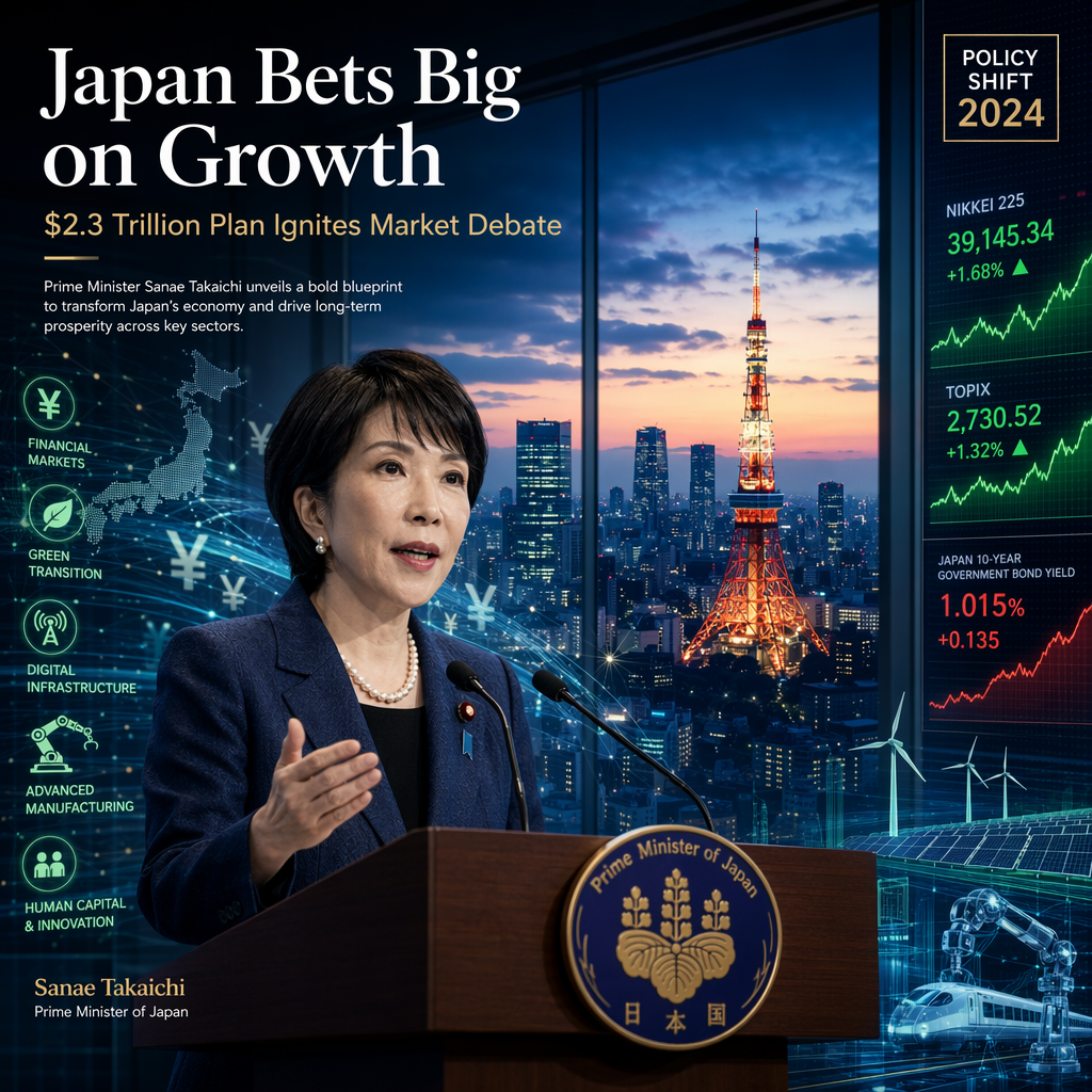 Japan Unveils $2.3 Trillion Public-Private Investment Blueprint, Markets React to Fiscal Shift