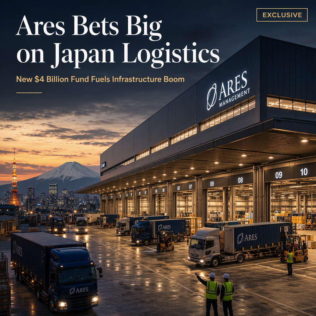 Ares Management Launches $4 Billion Fund Targeting Japan's Booming Logistics Sector