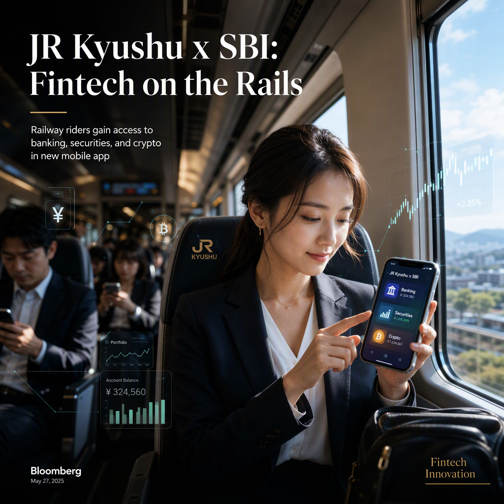 JR Kyushu Partners with SBI Holdings to Launch Financial Services App for Riders