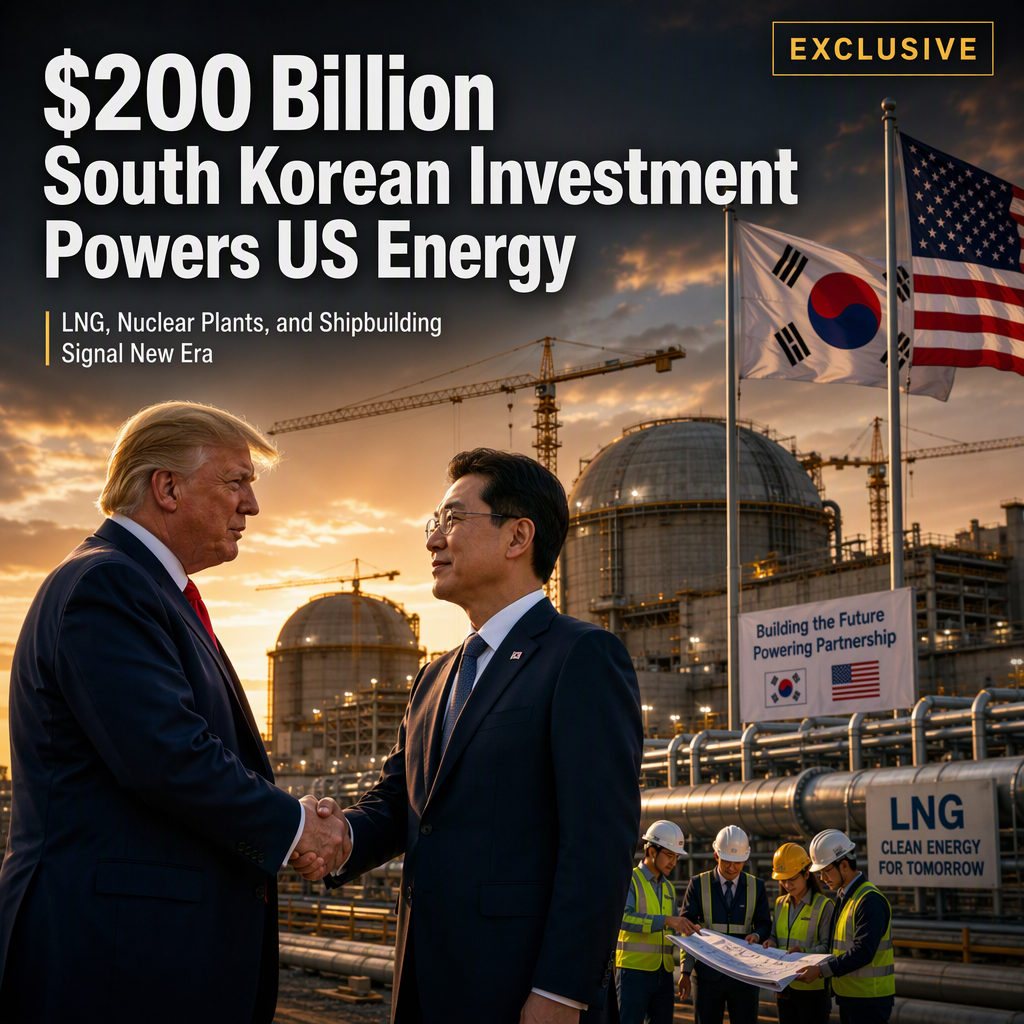Trump Announces $200 Billion South Korean Investment in US Nuclear and Energy Projects