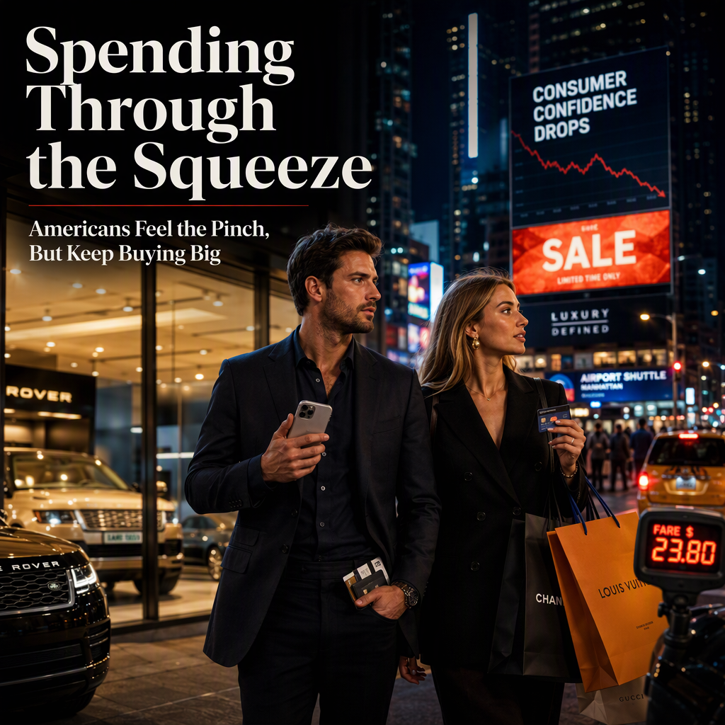 Americans Report Financial Strain Yet Continue Robust Spending Amid Economic Anxiety