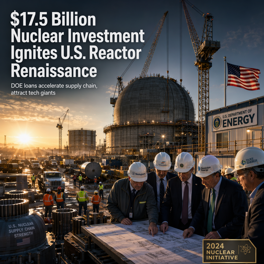 U.S. Energy Department Announces $17.5 Billion in Loans to Accelerate Nuclear Reactor Construction
