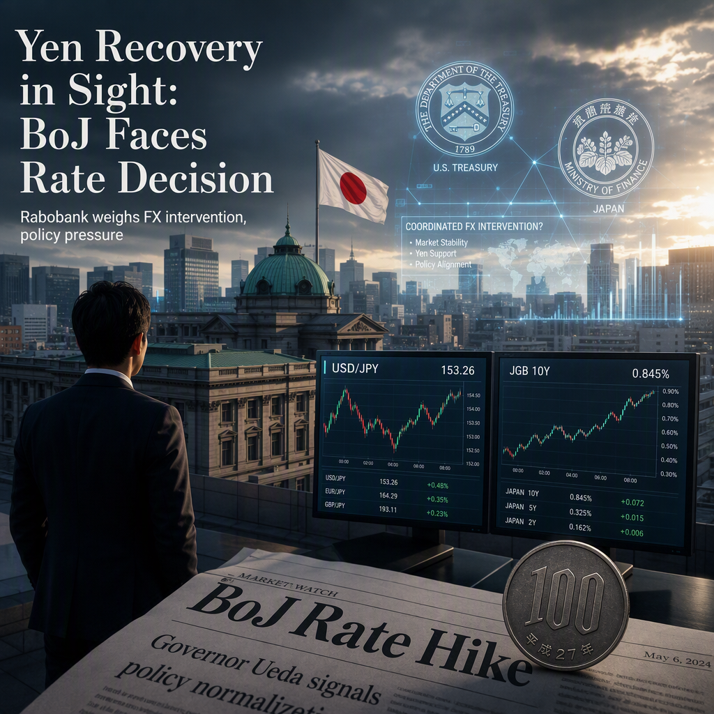 Rabobank Sees Potential Yen Recovery Amid BoJ Rate Hike Speculation and FX Intervention