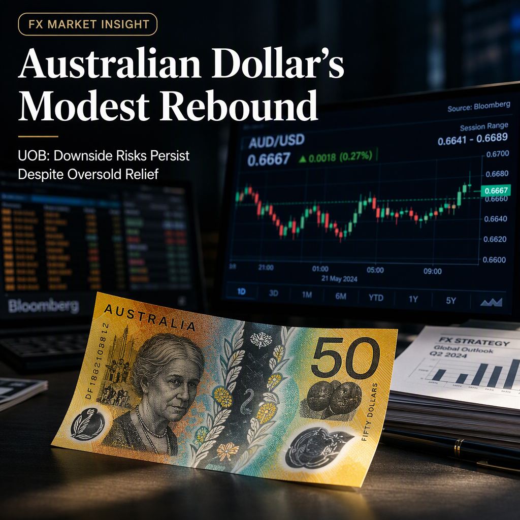 Australian Dollar Shows Modest Rebound Amid Oversold Conditions, UOB Says Downside Risks Persist