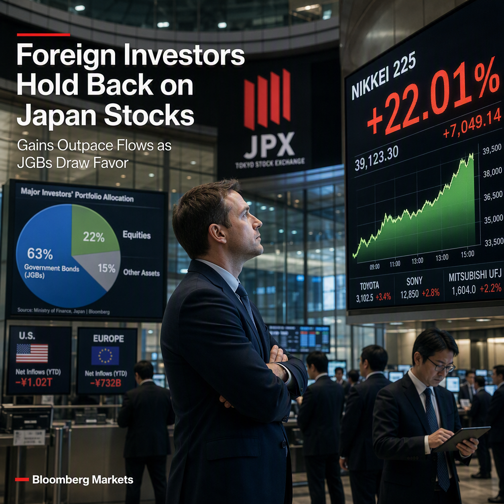 Foreign Investors Show Tepid Interest in Japanese Equities Despite Strong Returns