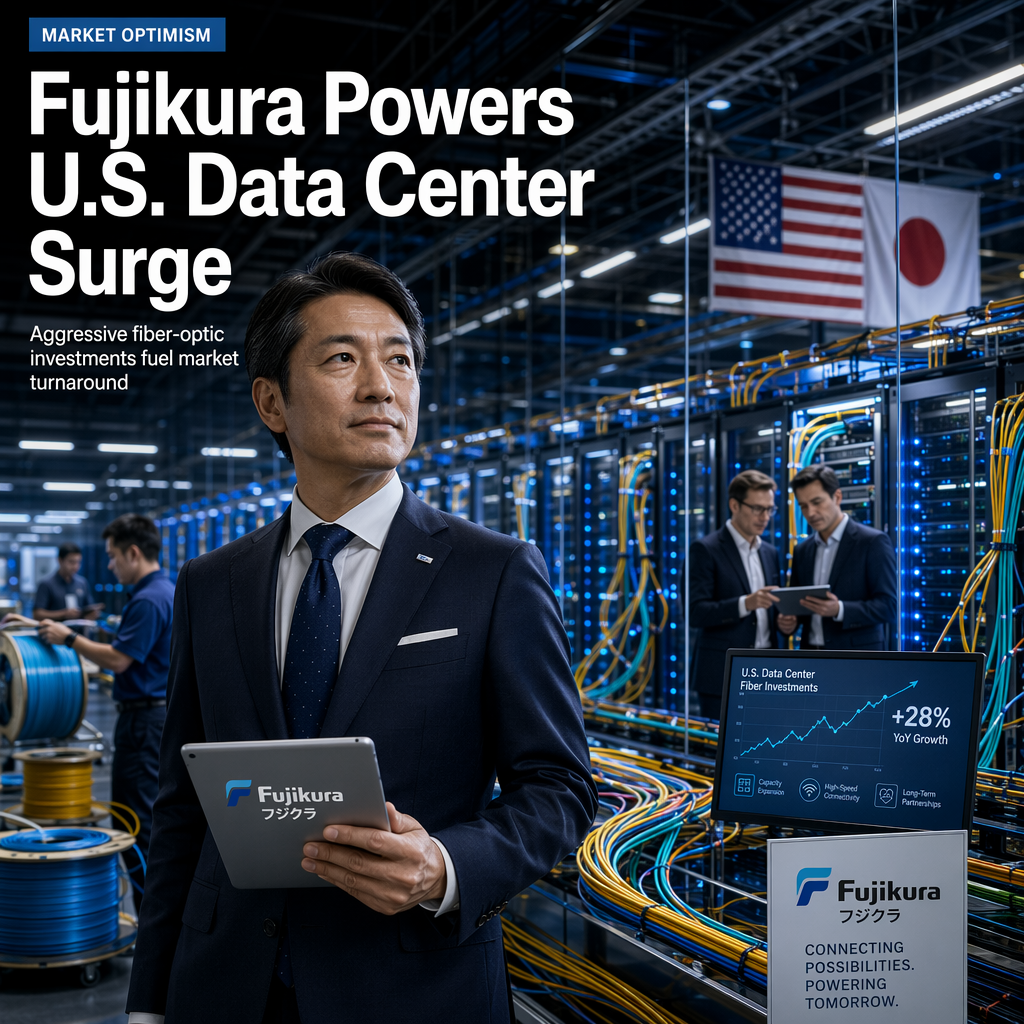 Fujikura Bets on U.S. Data Center Boom with Aggressive Fiber-Optic Investments