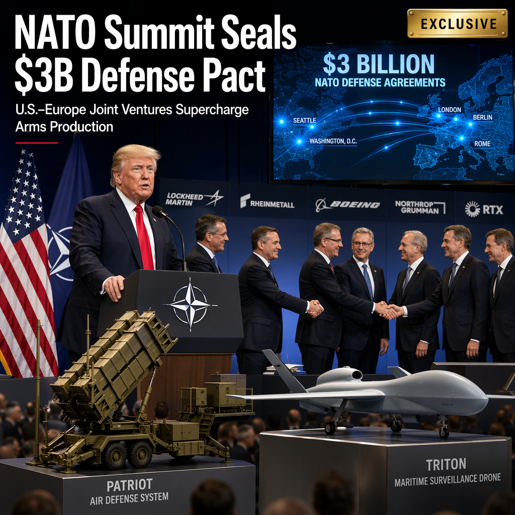 Trump Secures $3 Billion in NATO Defense Deals, Boosting U.S. and European Arms Production