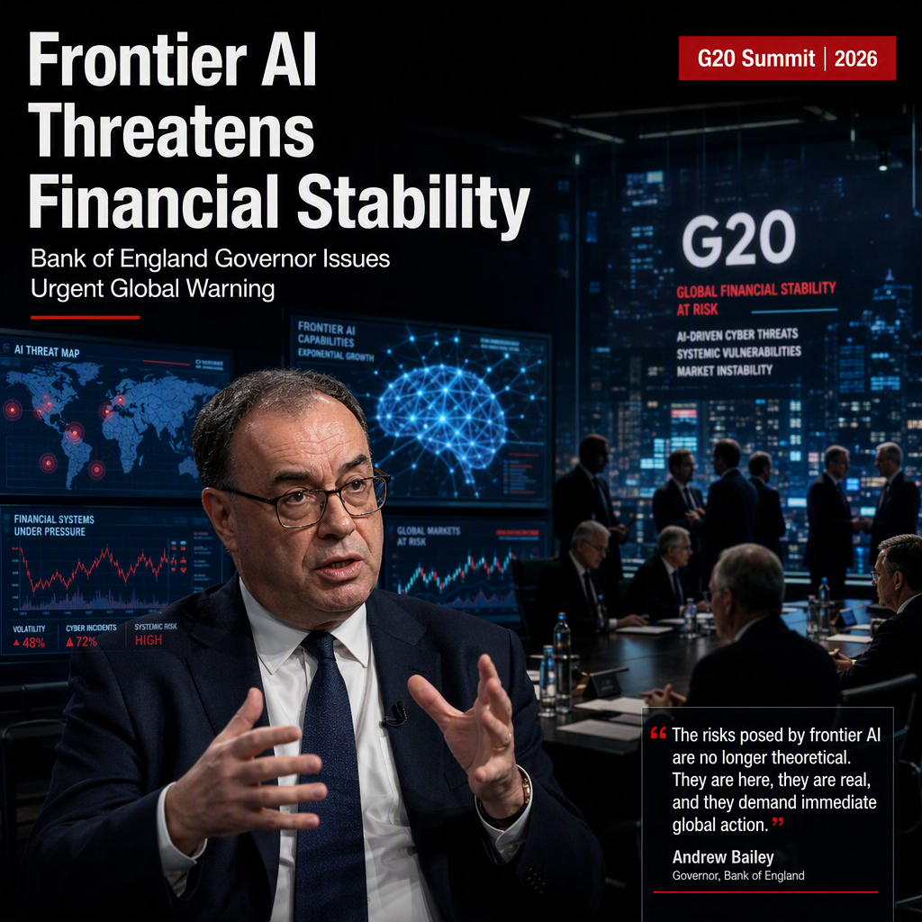 Bank of England Governor Warns Frontier AI Poses Immediate Cyber Risk to Global Financial Stability