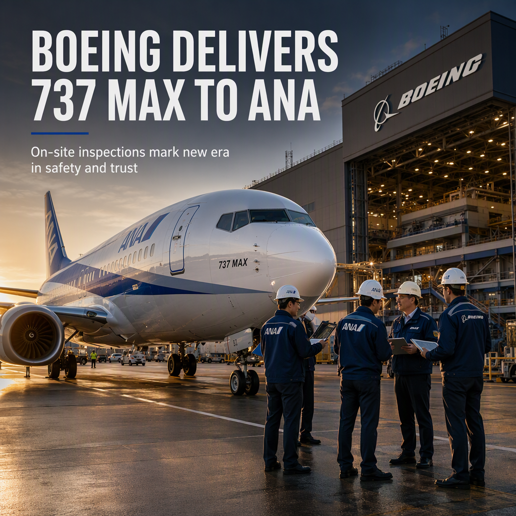Boeing to Begin 737 Max Deliveries to ANA Following On-Site Inspections