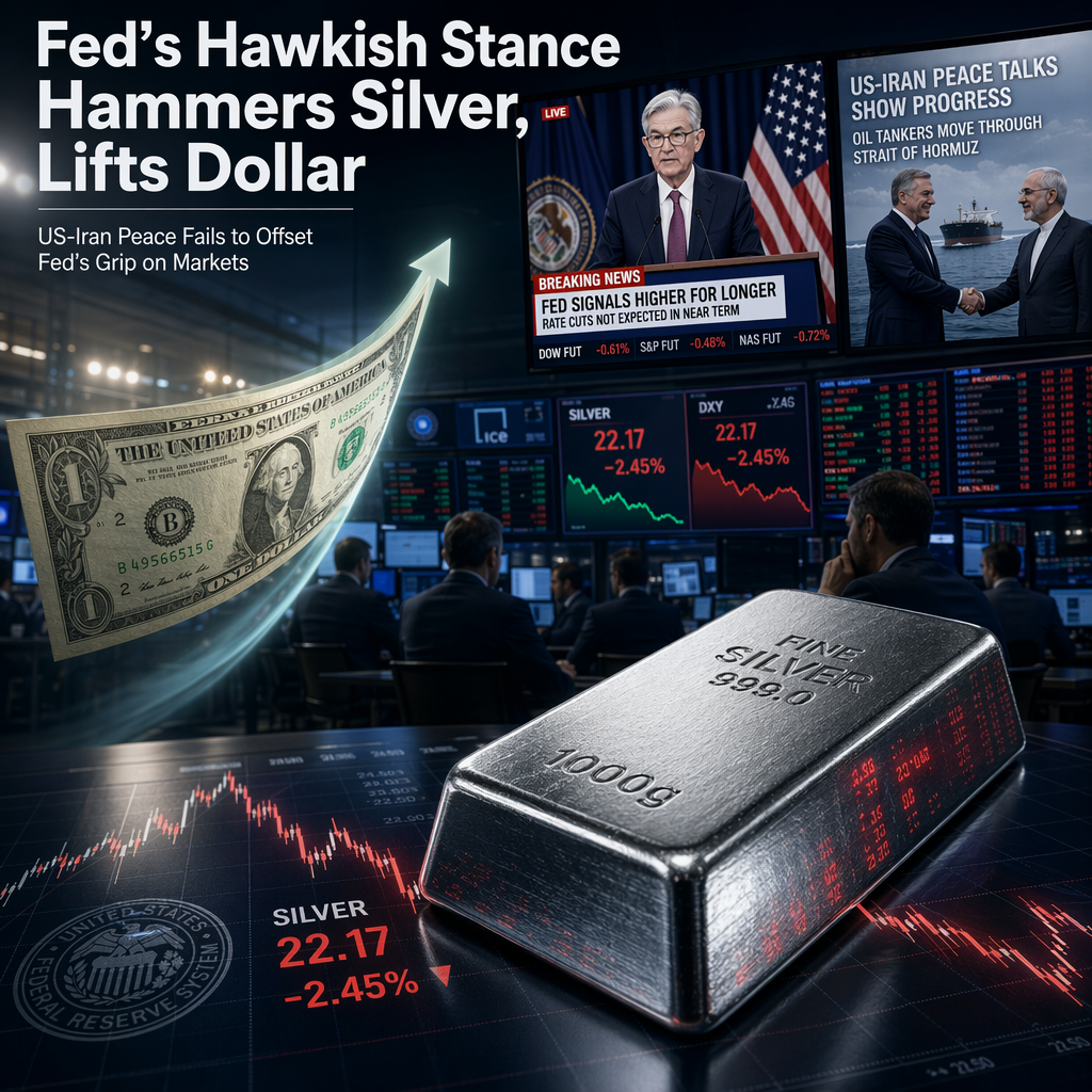 Hawkish Fed Signals Pressure Silver and Support US Dollar Amid US-Iran Peace Developments