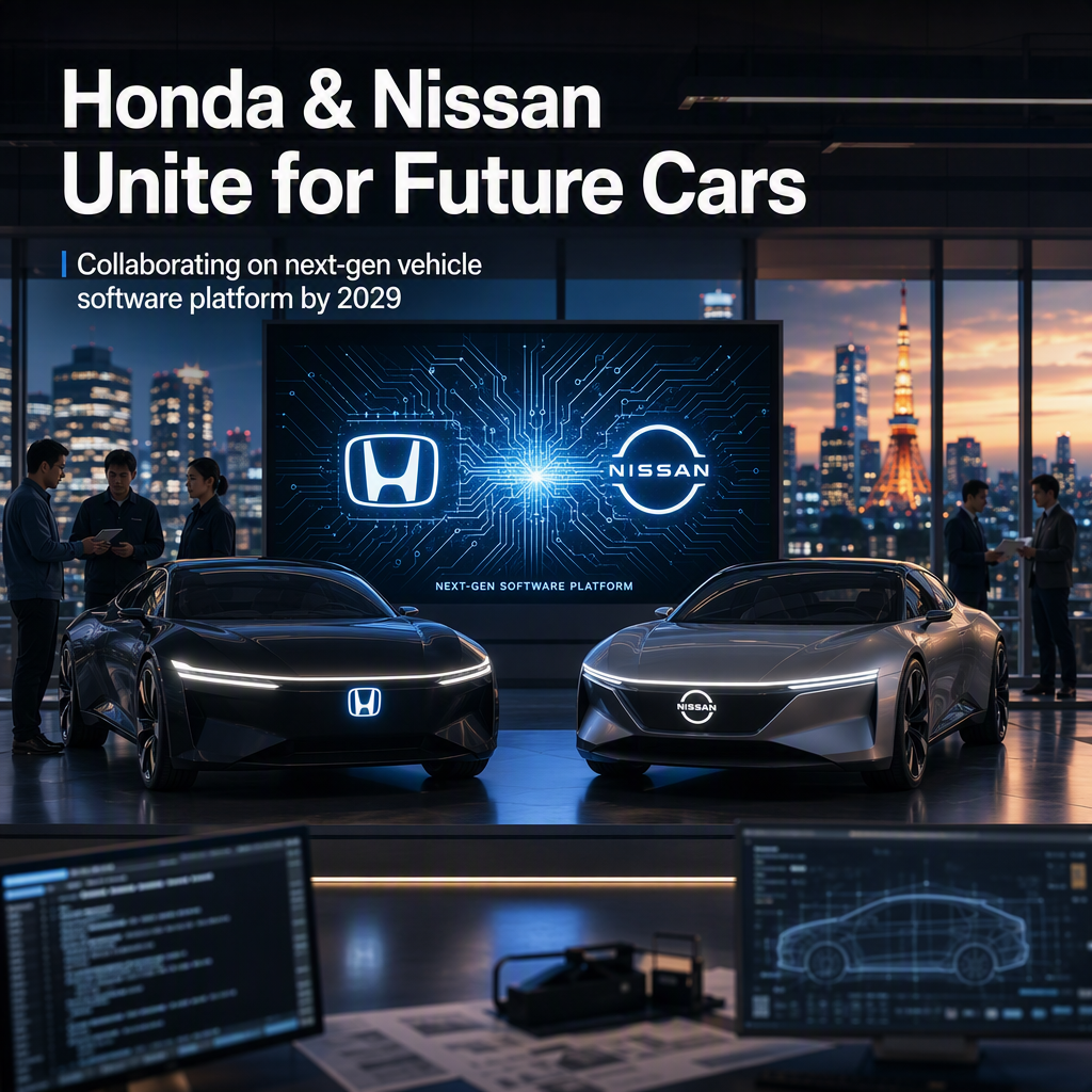 Honda and Nissan Set to Collaborate on Next-Generation Vehicle Software Platform