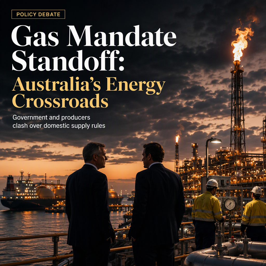 Australian Gas Producers Clash with Government Over Domestic Supply Mandate