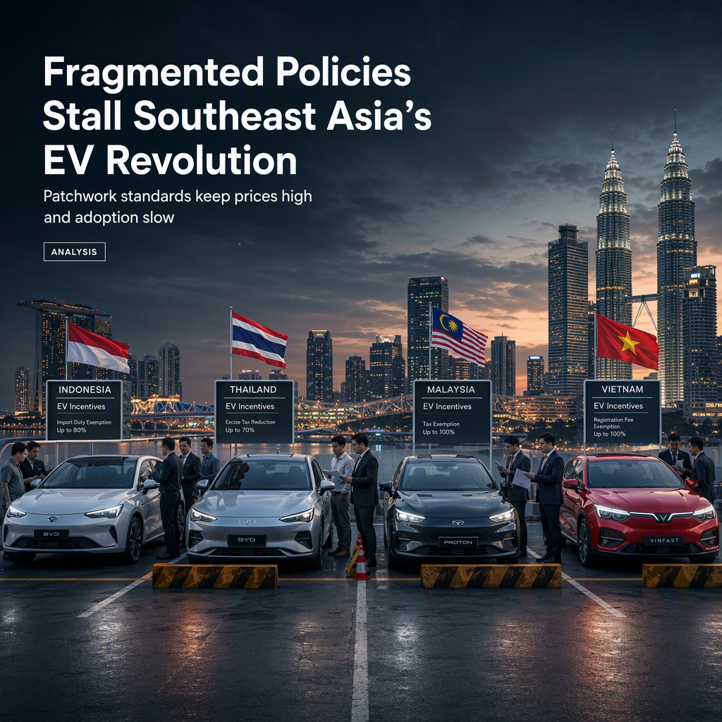 Fragmented Policies Threaten Southeast Asia's Electric Vehicle Market Affordability