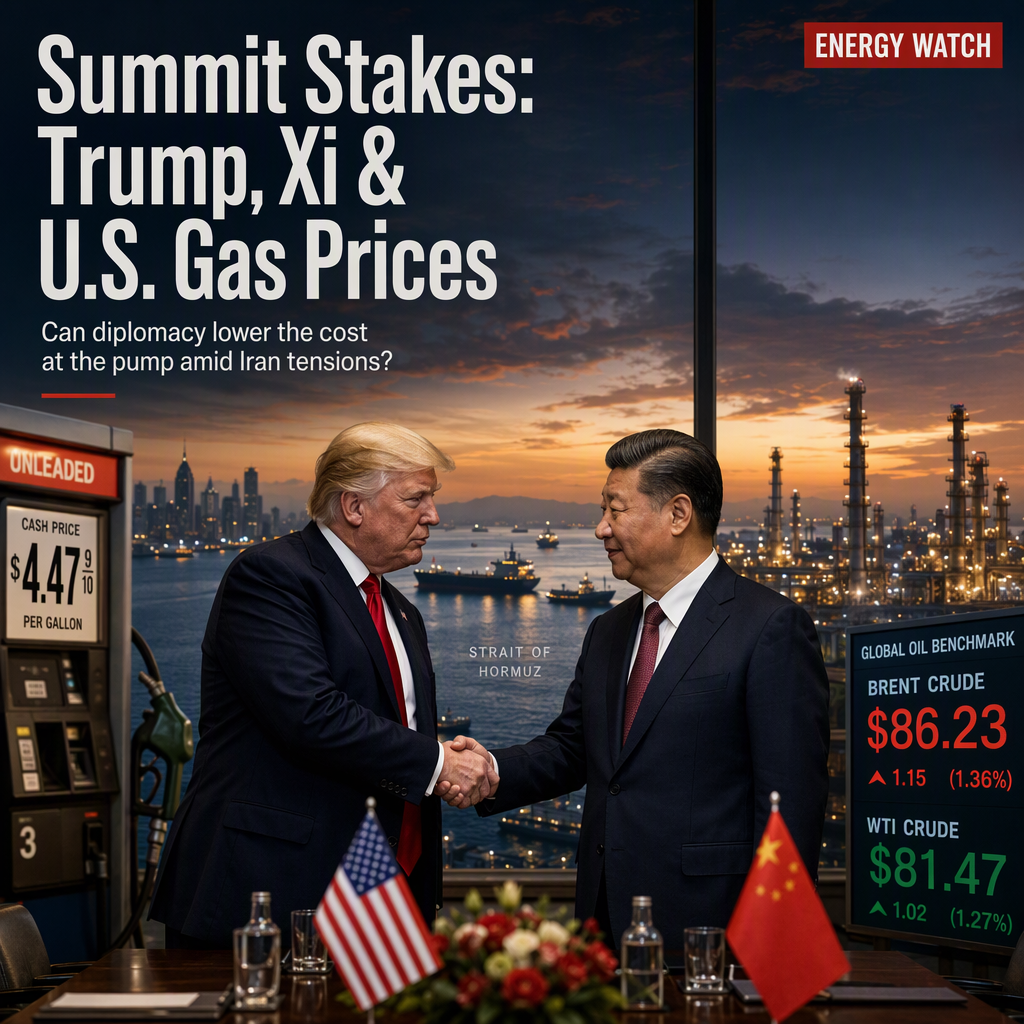 Trump-Xi Summit Seen as Pivotal for Lowering U.S. Gas Prices Amid Iran Tensions