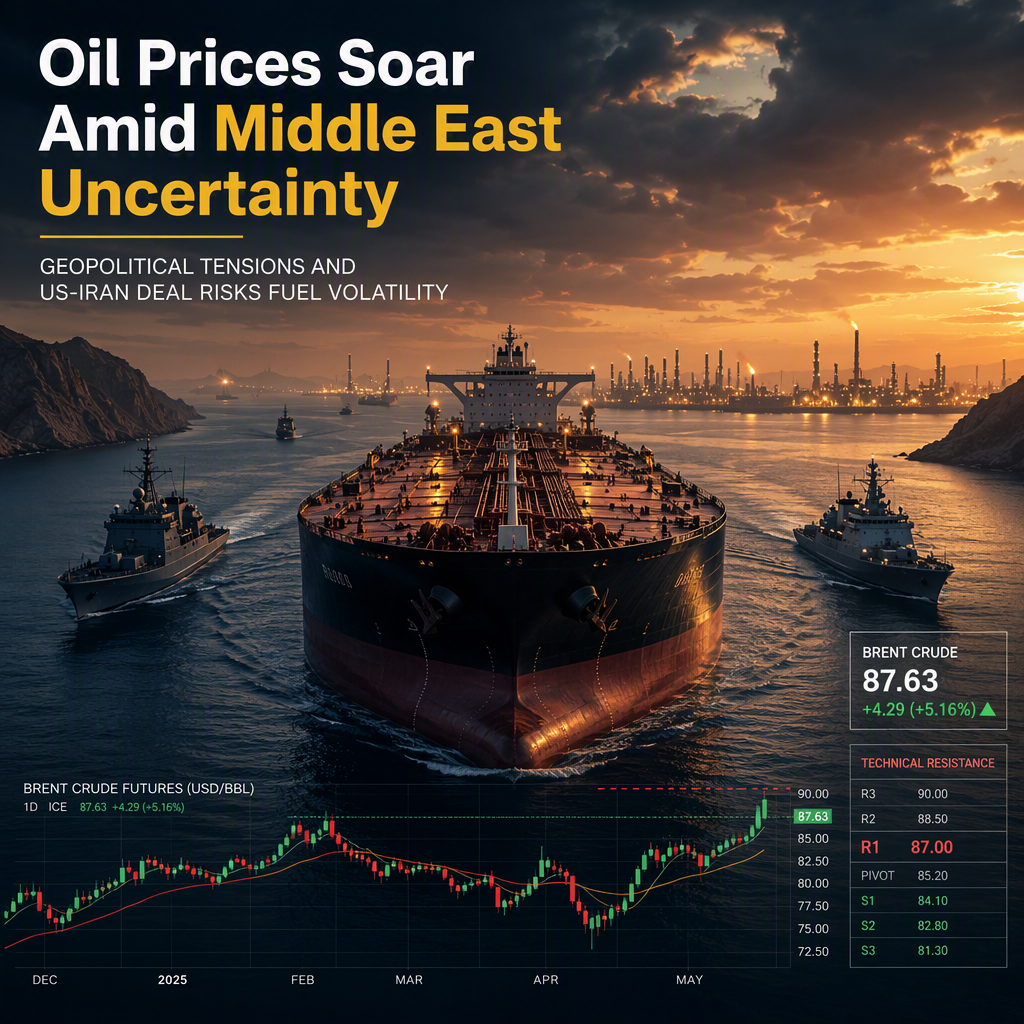 Oil Prices Surge Amid US-Iran Deal Uncertainty and Middle East Tensions