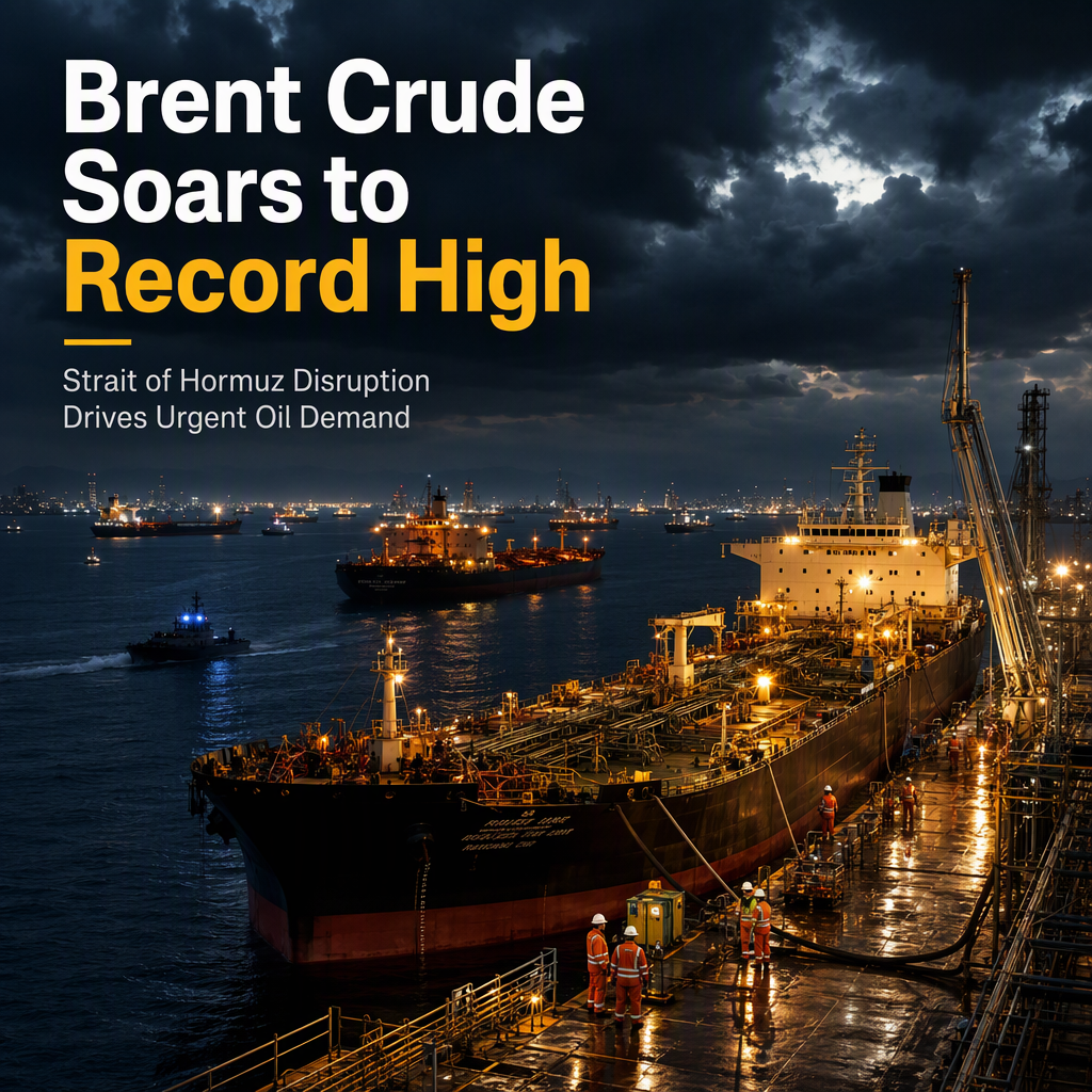 Physical Brent Crude Hits Record Price Amid Strait of Hormuz Supply Disruption