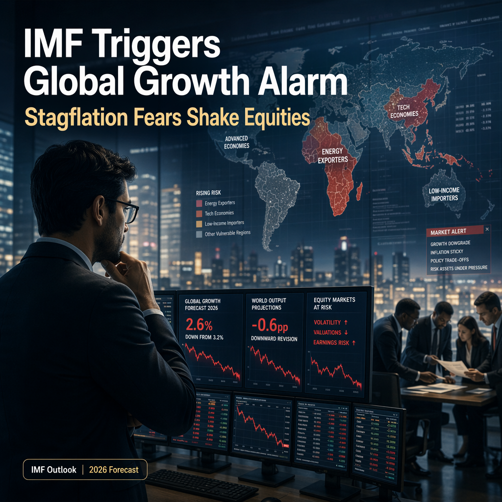 IMF Downgrades 2026 Global Growth Forecast, Raising Stagflation Concerns for Equities