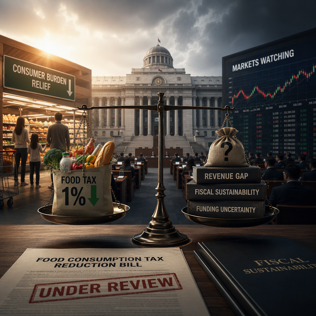 Japan Cabinet Approves Bill to Slash Food Consumption Tax to 1% for Two Years