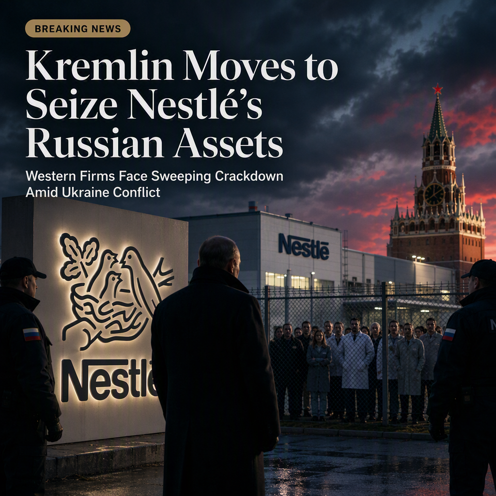 Putin Moves to Seize Nestlé's Russian Assets Amid Crackdown on Western Firms