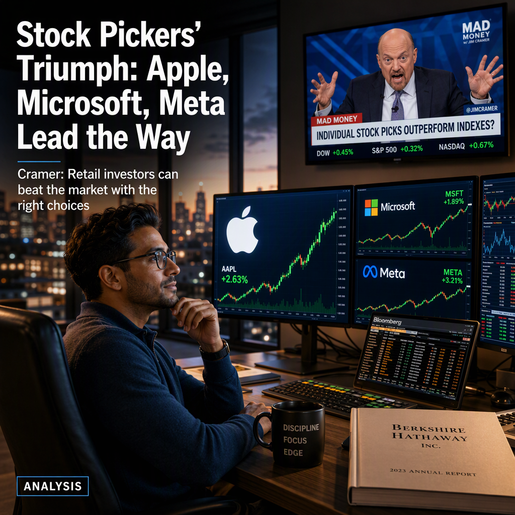 Apple, Microsoft, and Meta Highlight the Power of Individual Stock Picking, Says Jim Cramer