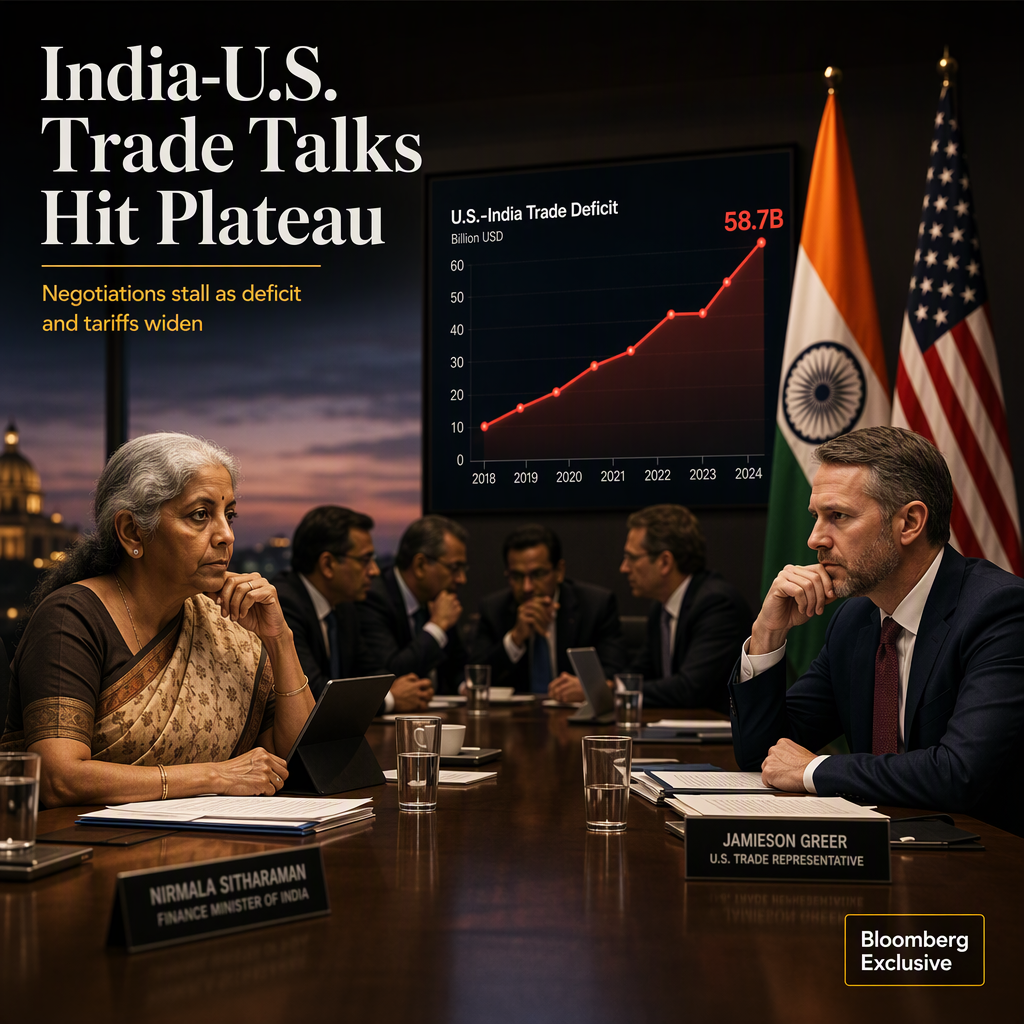 India-U.S. Trade Talks Stall Amid Rising Deficit and Tariff Concerns