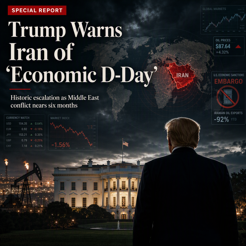 President Trump Threatens Iran with 'Economic D-Day' Amid Prolonged Middle East Conflict