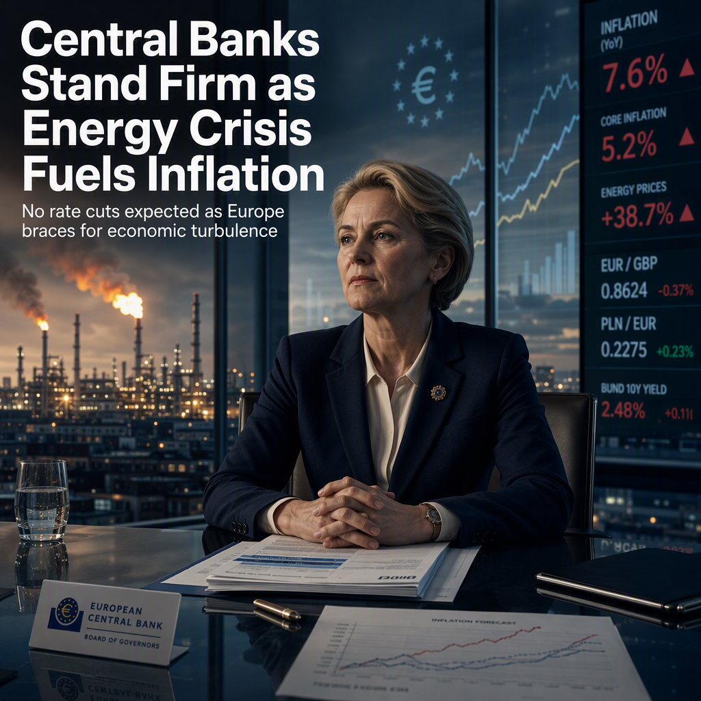 European Central Banks Hold Rates Steady Amid Surging Energy Prices and Inflation Risks