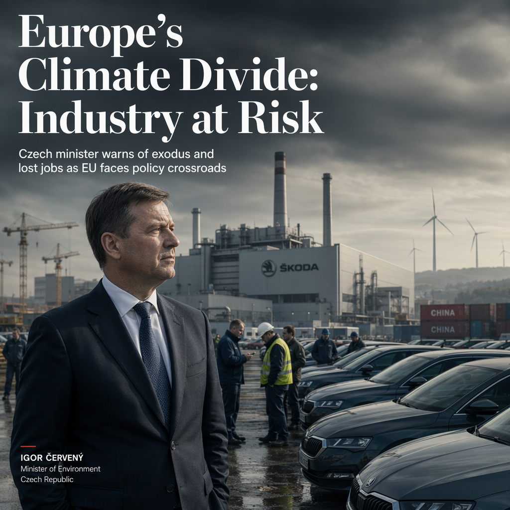 Czech Environment Minister Warns EU Climate Policies Threaten Industrial Base Amid Calls for Policy Shift
