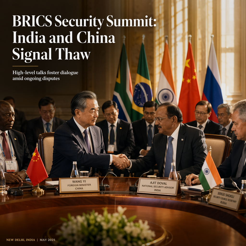 BRICS Security Advisers Convene in India Amid Easing Sino-Indian Tensions
