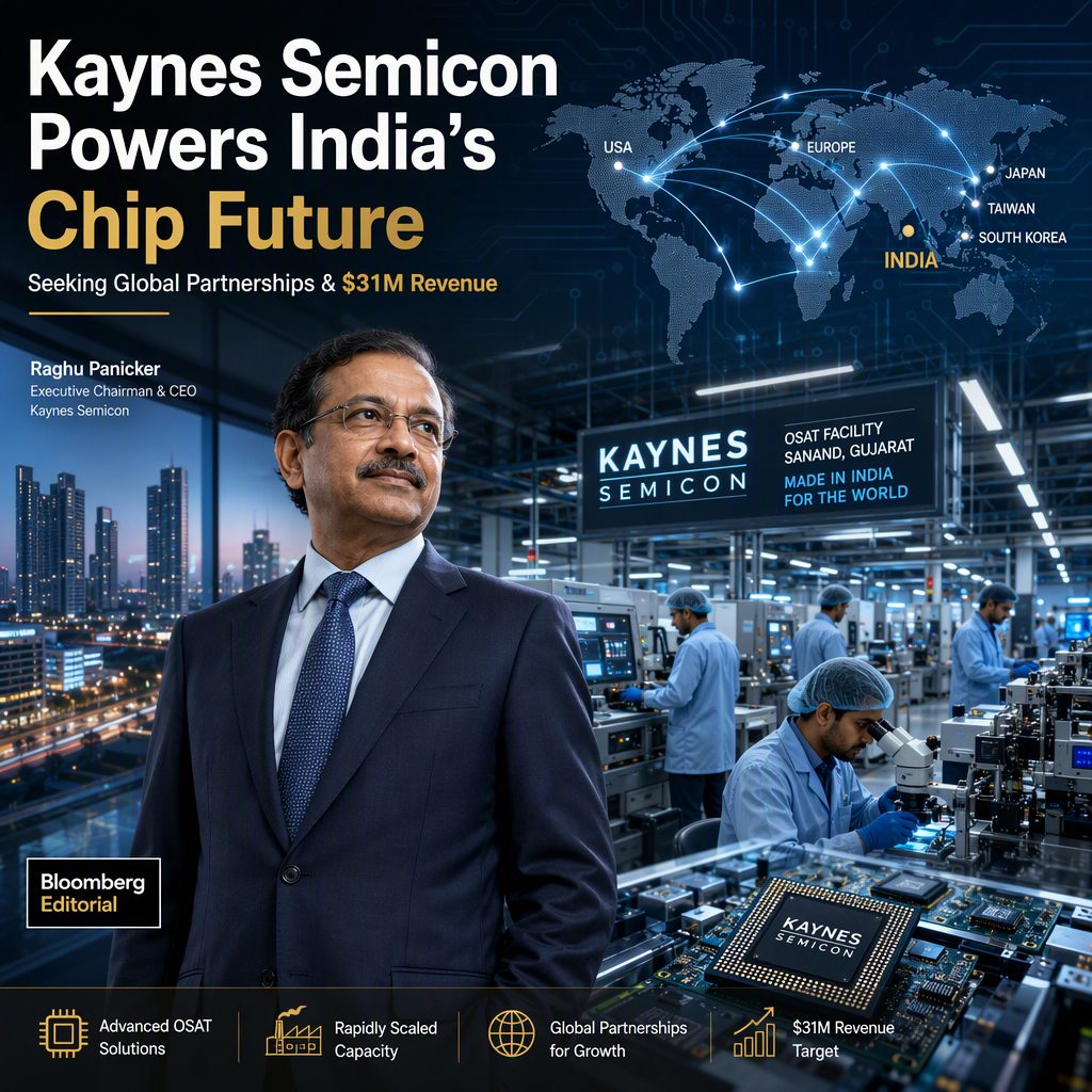 Kaynes Semicon Targets $31 Million Revenue, Seeks Foreign Partnerships to Boost India's Chip Ecosystem