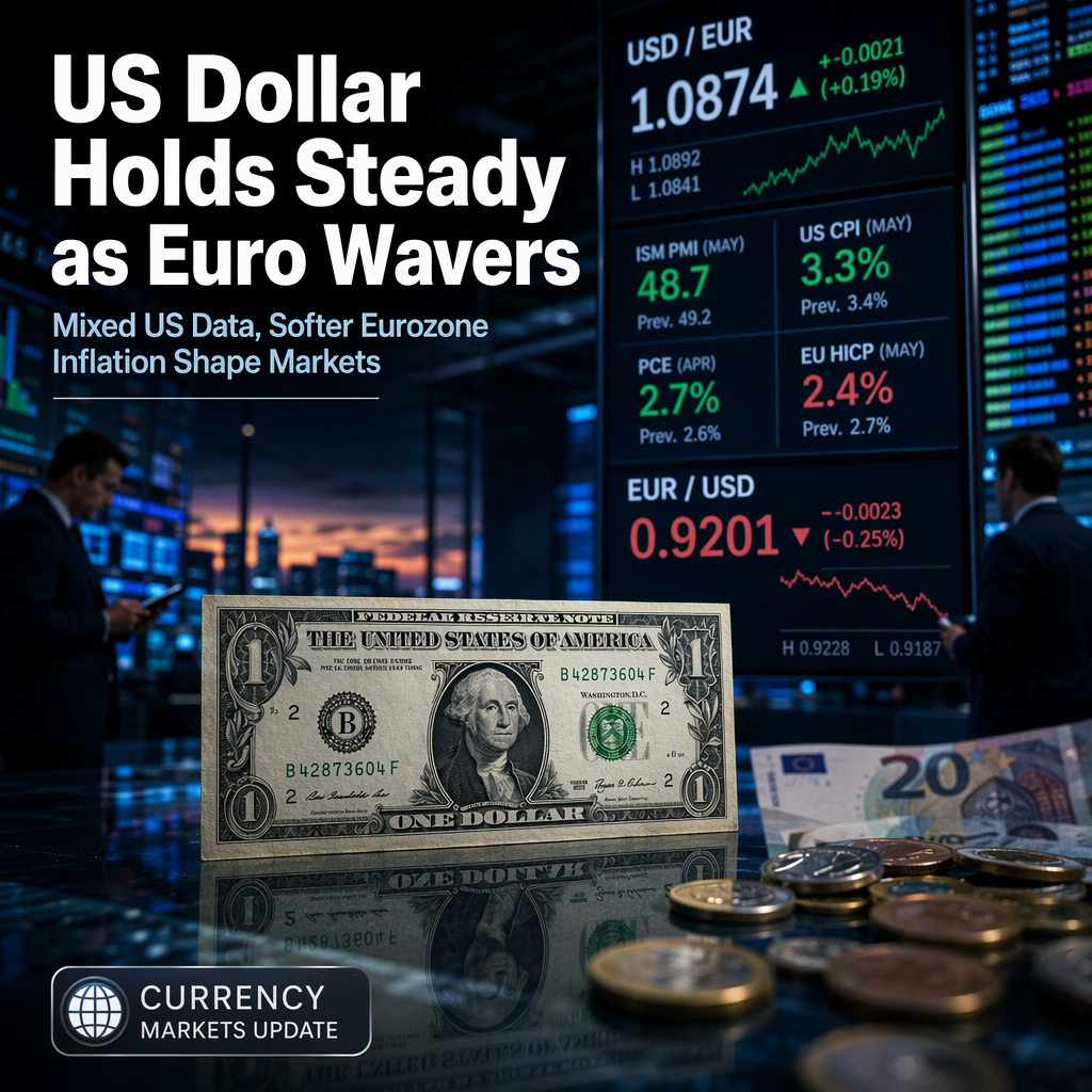 US Dollar Holds Firm Amid Mixed US Data and Central Bank Remarks; Euro Pressured by Softer Inflation