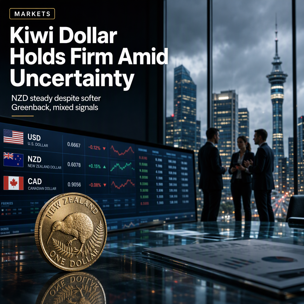 New Zealand Dollar Holds Steady Amid US Dollar Retreat and Mixed Economic Signals