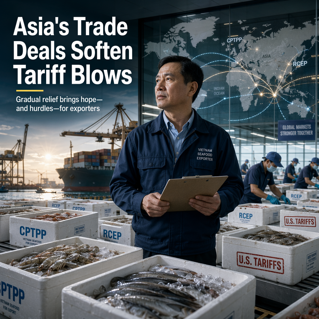 Asia's Major Trade Pacts Cushion Impact of U.S. Tariffs, But Relief Is Gradual