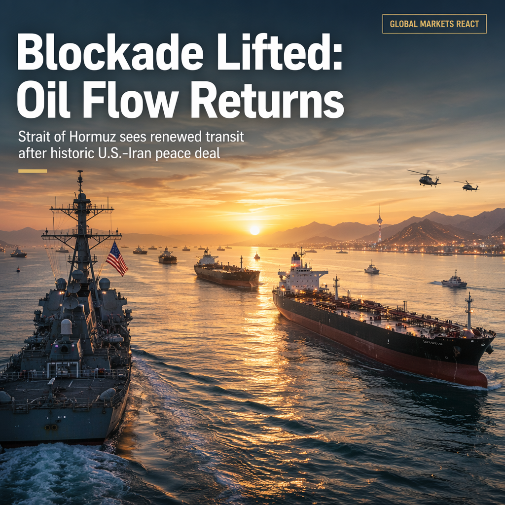 U.S. Navy Lifts Blockade of Iran After Peace Deal, Oil Flows Through Hormuz Resume