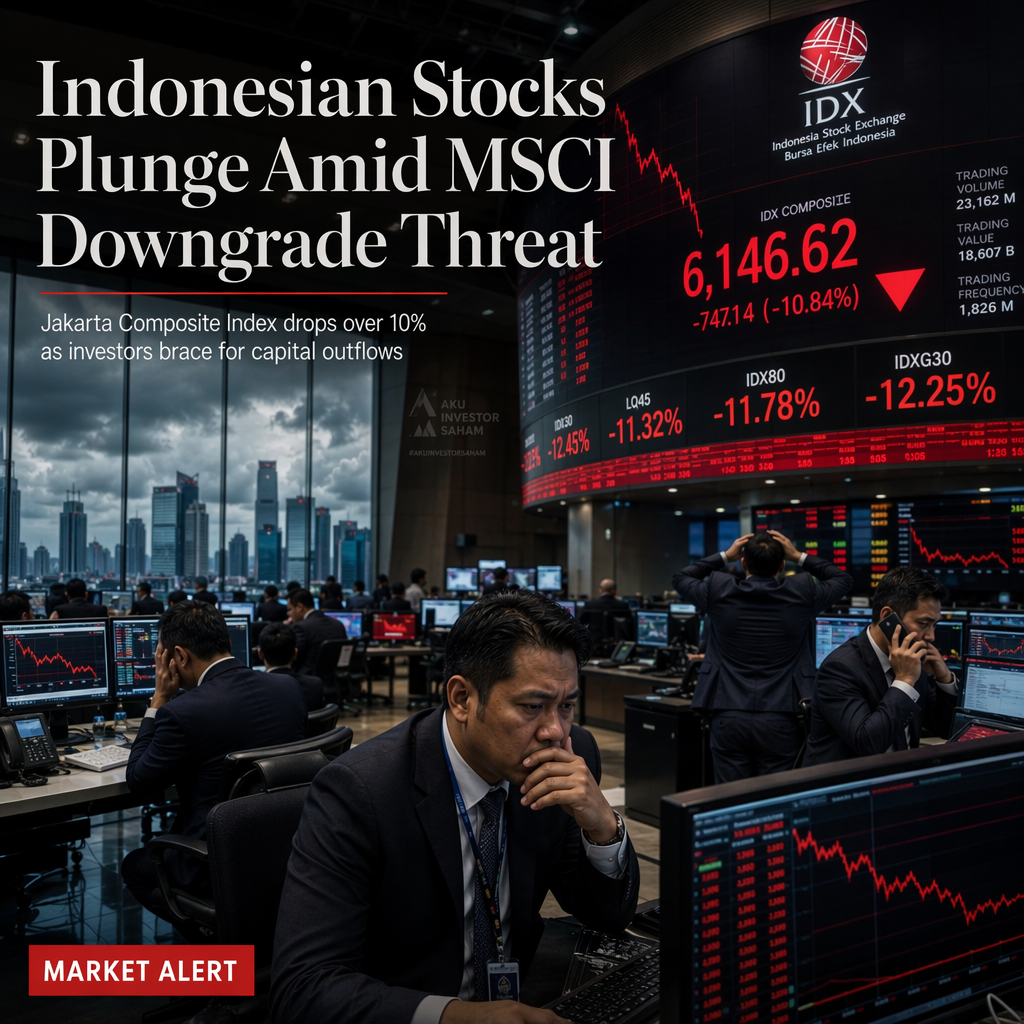 Indonesian Stocks Plunge as MSCI Considers Downgrade to Standalone Market Status