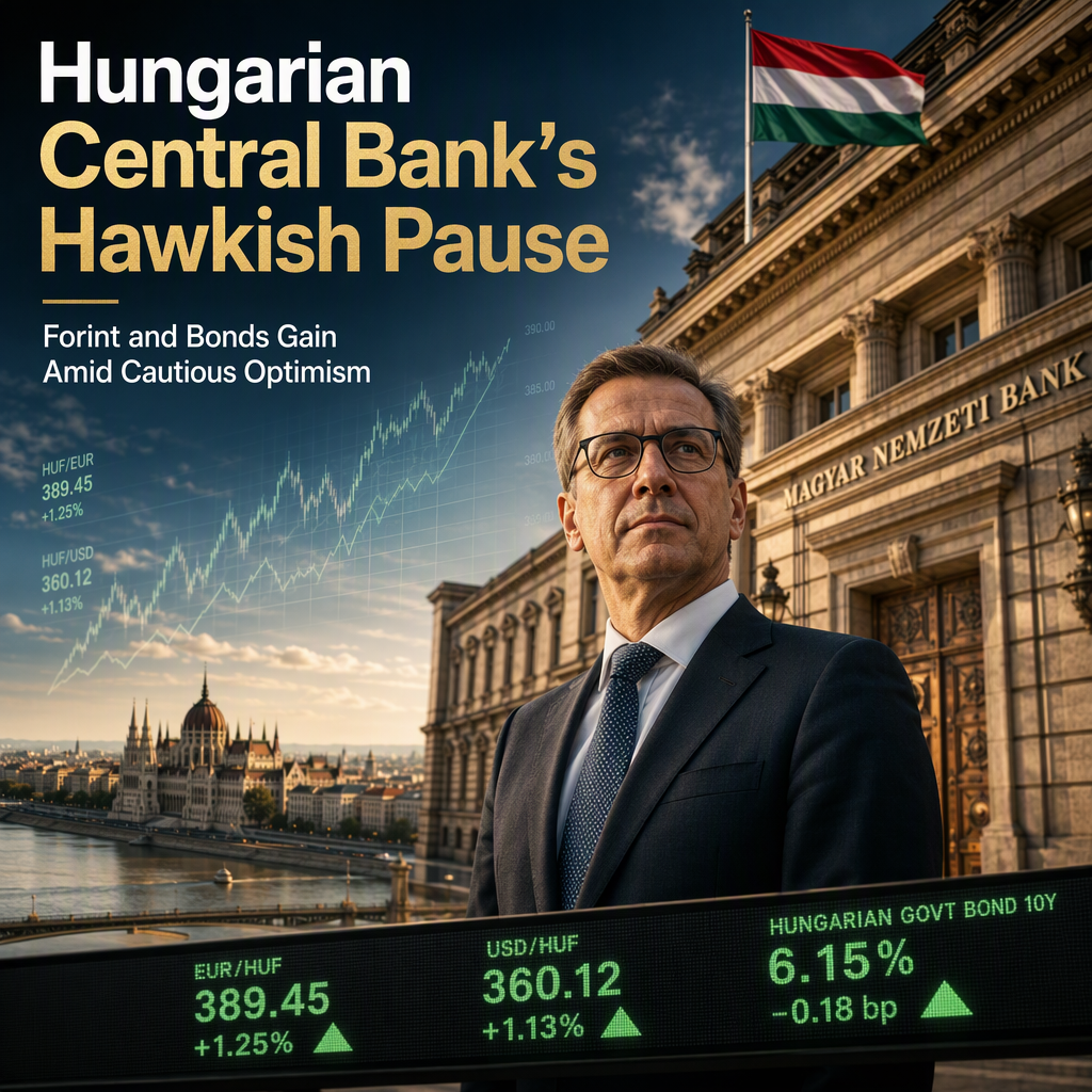 Hungarian Central Bank's Hawkish Pause Expected to Support Forint and Bonds, Says ING