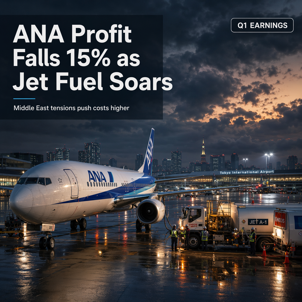 ANA Holdings Reports 15% Drop in Q1 Net Profit Amid Soaring Jet Fuel Prices