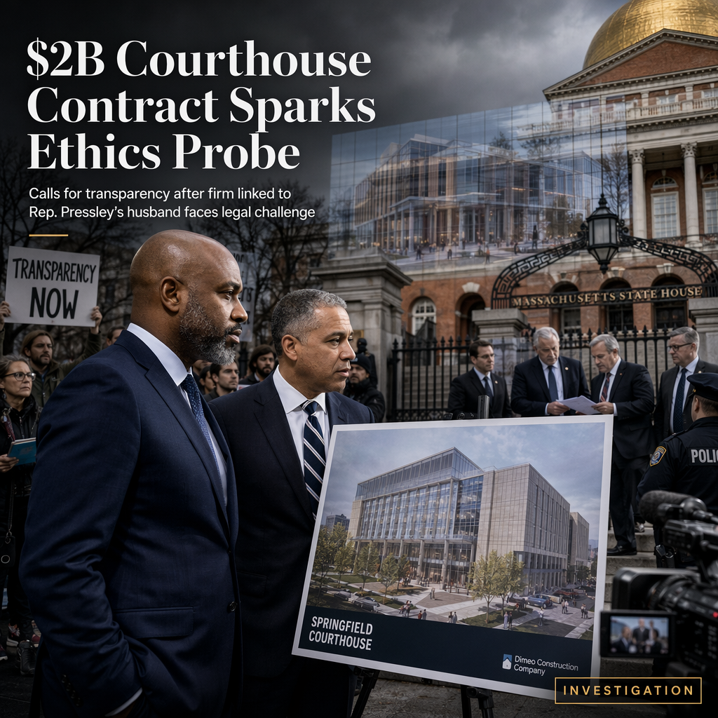 Company Linked to Rep. Pressley's Husband Wins Nearly $2B Massachusetts Courthouse Contract Amid Conflict of Interest Allegations