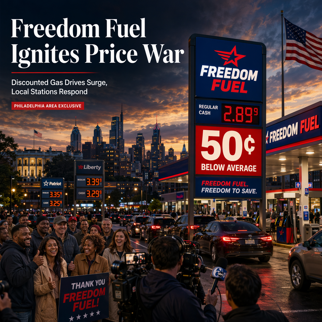 Freedom Fuel's Discounted Gas Spurs Price Cuts and Volume Surge in Philadelphia Area