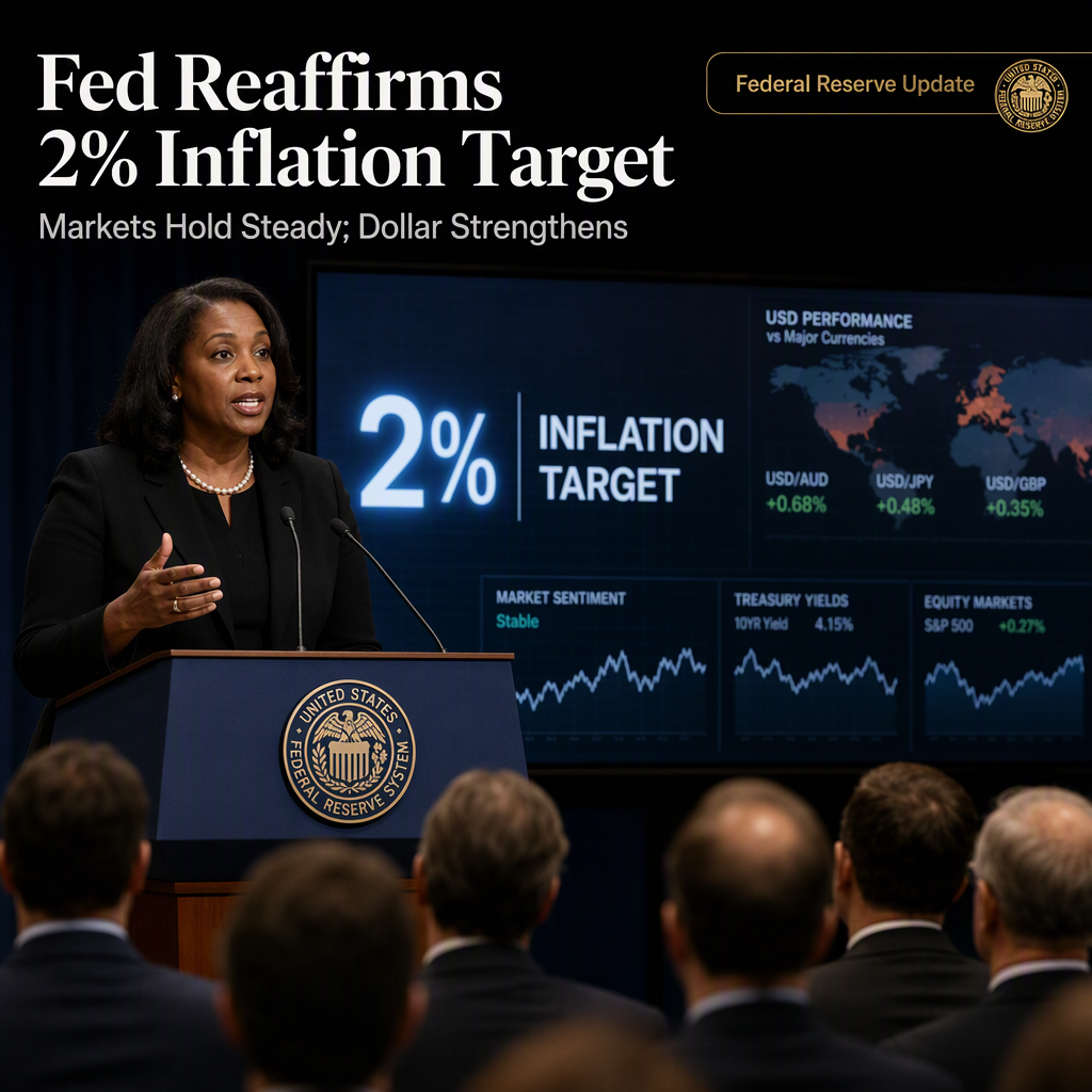 Fed’s Lisa Cook Reiterates Commitment to 2% Inflation Target as Markets Expect Rates on Hold