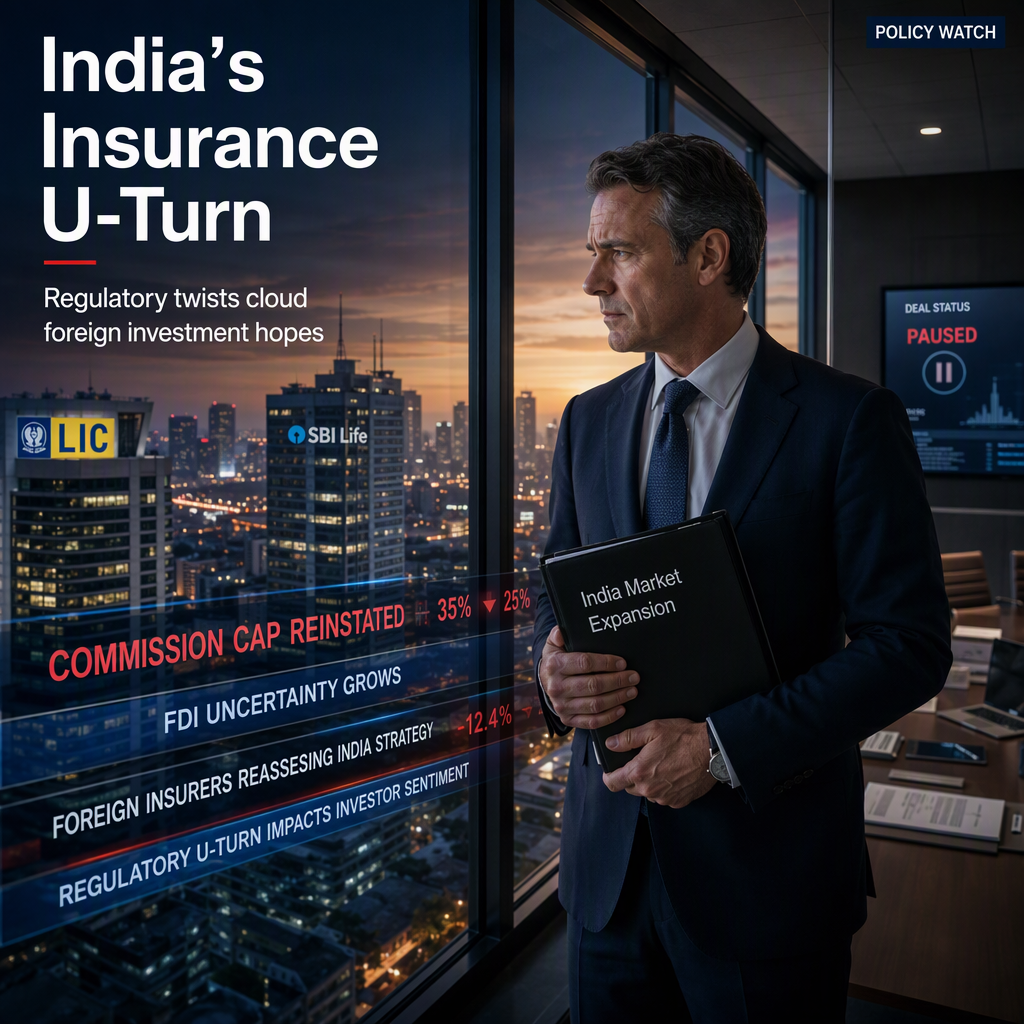 India Reinstates Commission Caps, Creating Uncertainty for Foreign Insurers Amid Recent FDI Liberalization