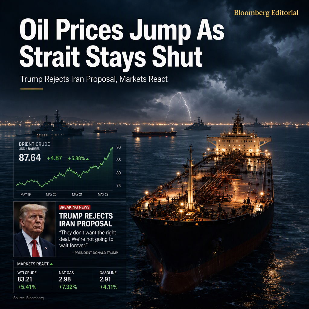Oil Prices Surge Over 1% After Trump Rejects Iranian Proposal to Reopen Strait of Hormuz