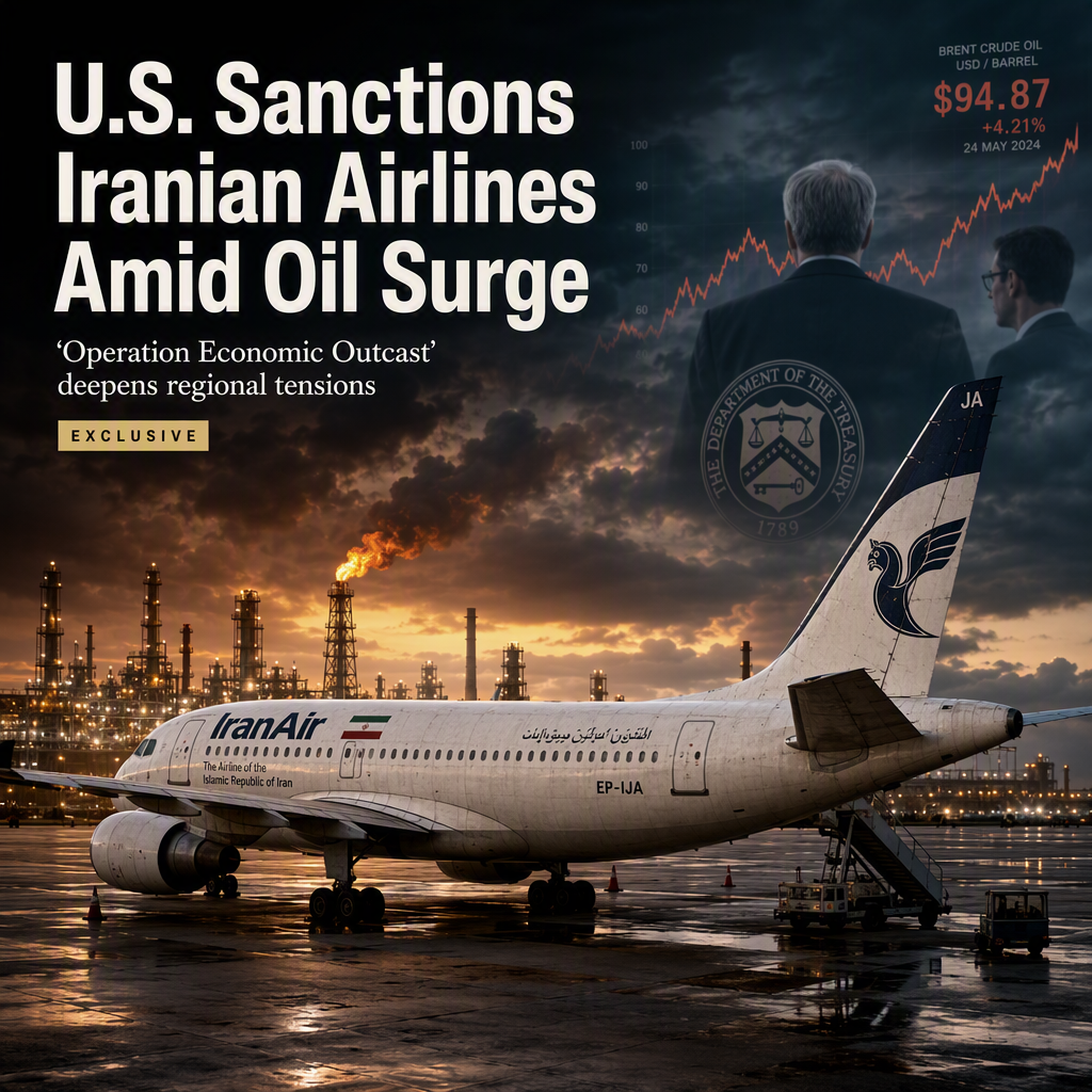 U.S. Sanctions 27 Iranian Airlines Amid Rising Oil Prices and Regional Tensions