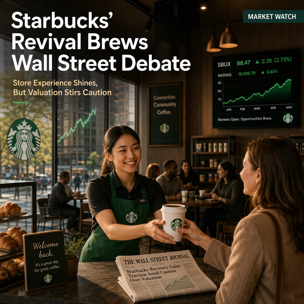 Starbucks Recovery Plan Gains Traction Amid High Valuation Concerns