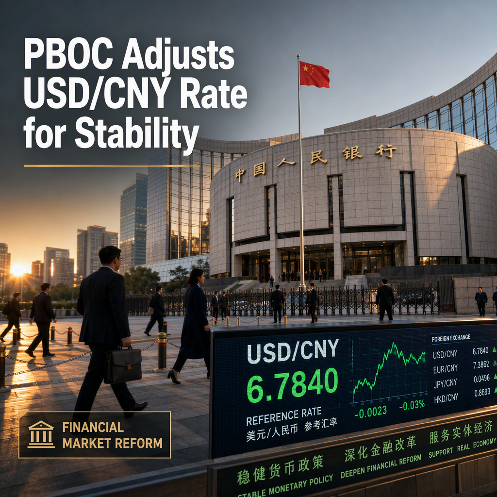 PBOC Sets USD/CNY Reference Rate Amid Financial Market Adjustments