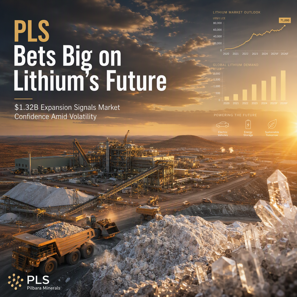 PLS Commits $1.32 Billion to Double Pilangoora Lithium Mine Capacity Amid Price Volatility