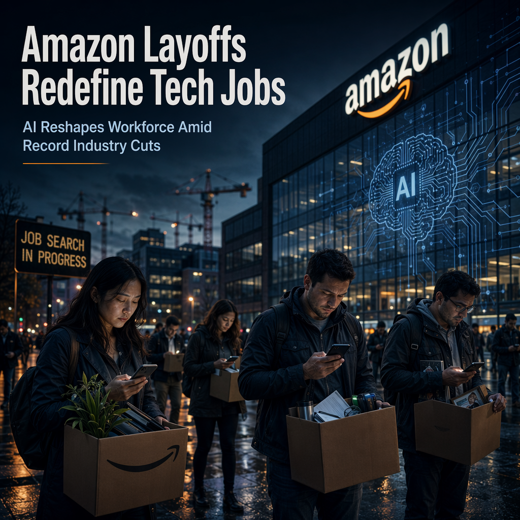 Amazon's Historic Layoffs Reshape Tech Workforce Amid AI-Driven Job Cuts