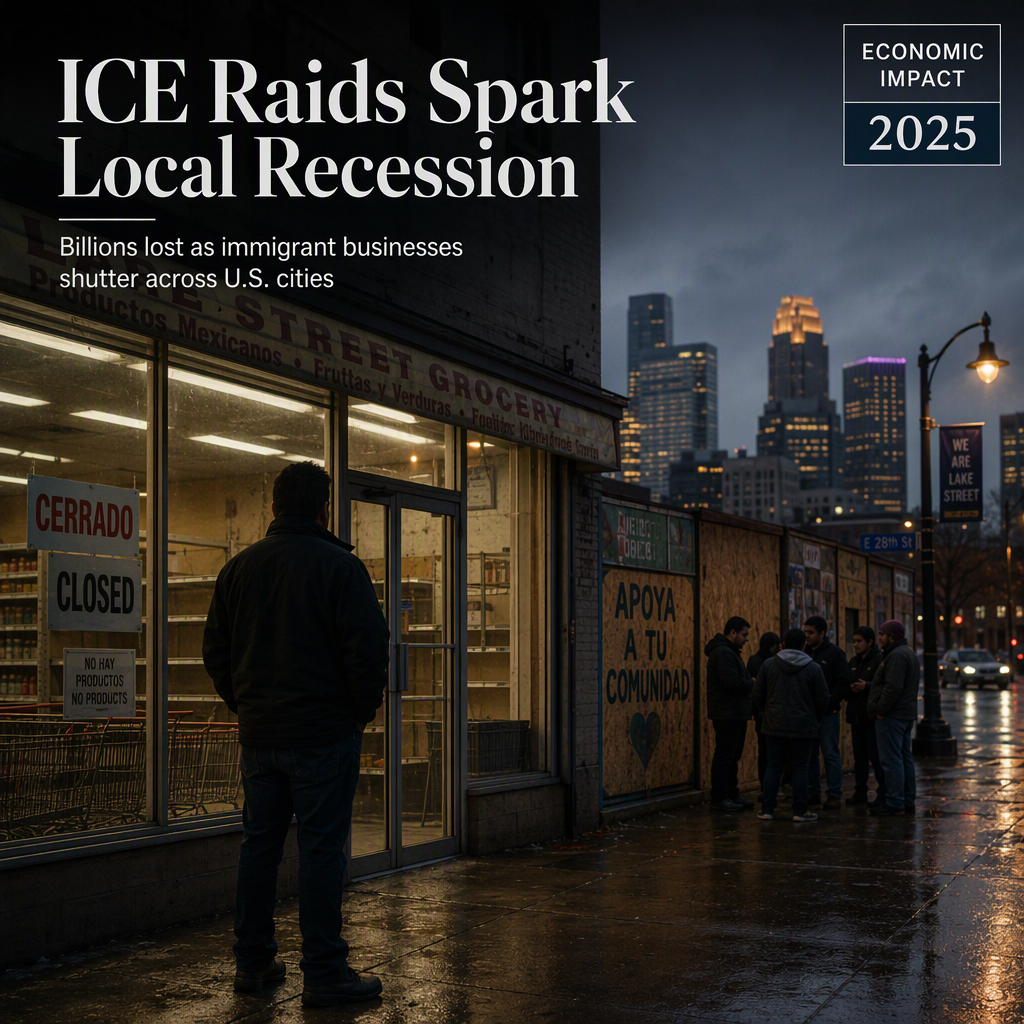 ICE Raids Trigger Billions in Lost Spending and Localized Economic Downturns Across U.S. Cities
