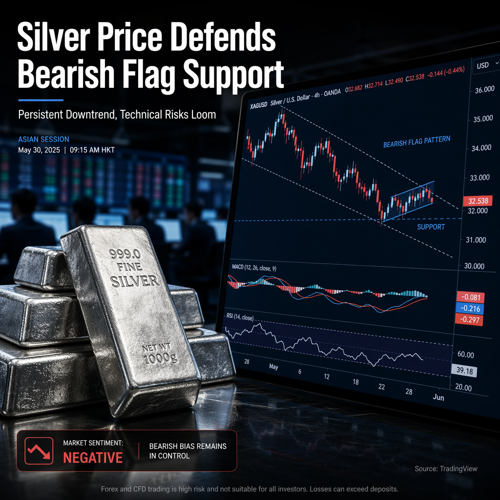 Silver Price Holds Bearish Flag Support Amid Persistent Downtrend